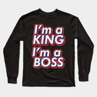 BTS Bangtan Agust D Suga Yoongi dechwita i'm a king i'm a boss ARMY | Morcaworks Long Sleeve T-Shirt